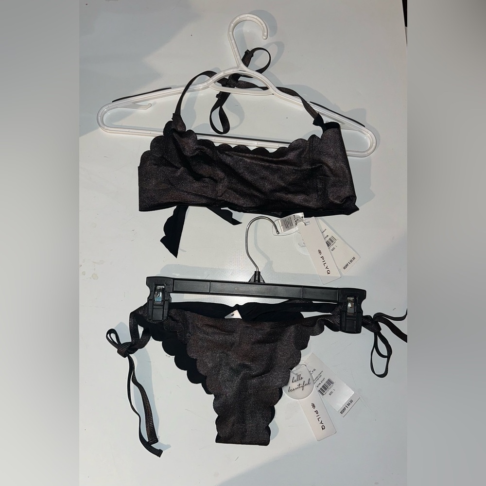 PILYQ reversible swimsuit set sterling seamless